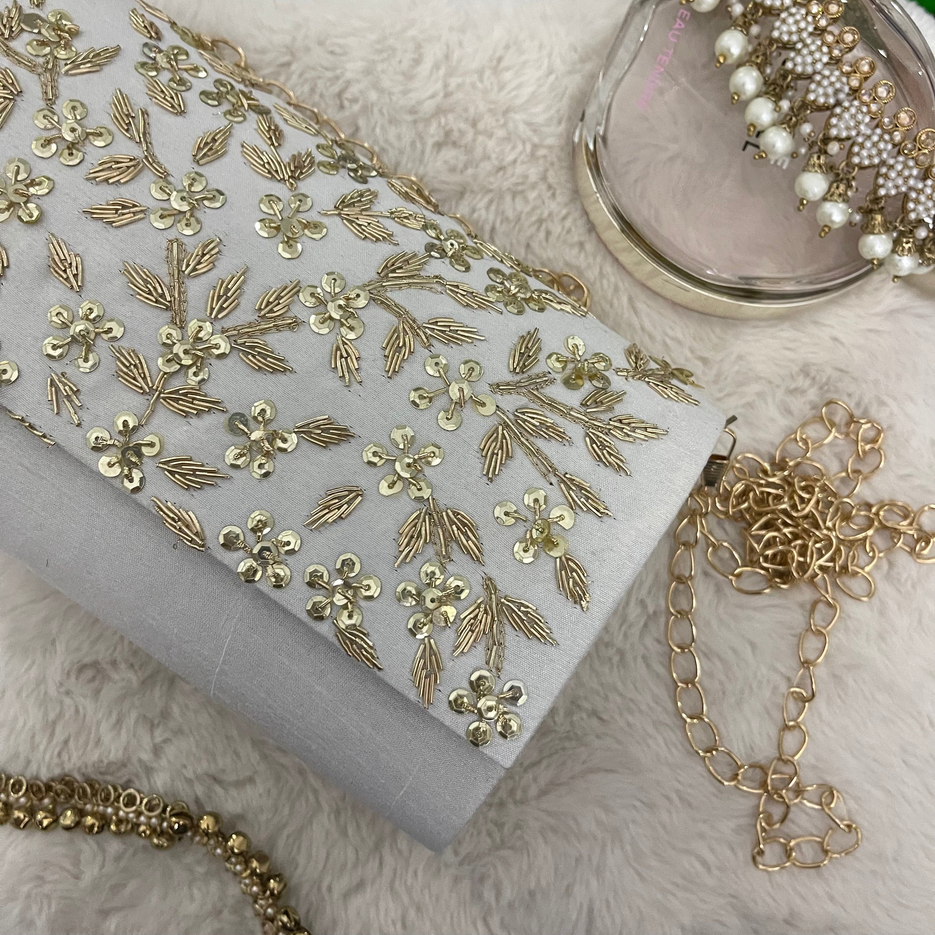 RECTANGLE WHITE CLUTCH