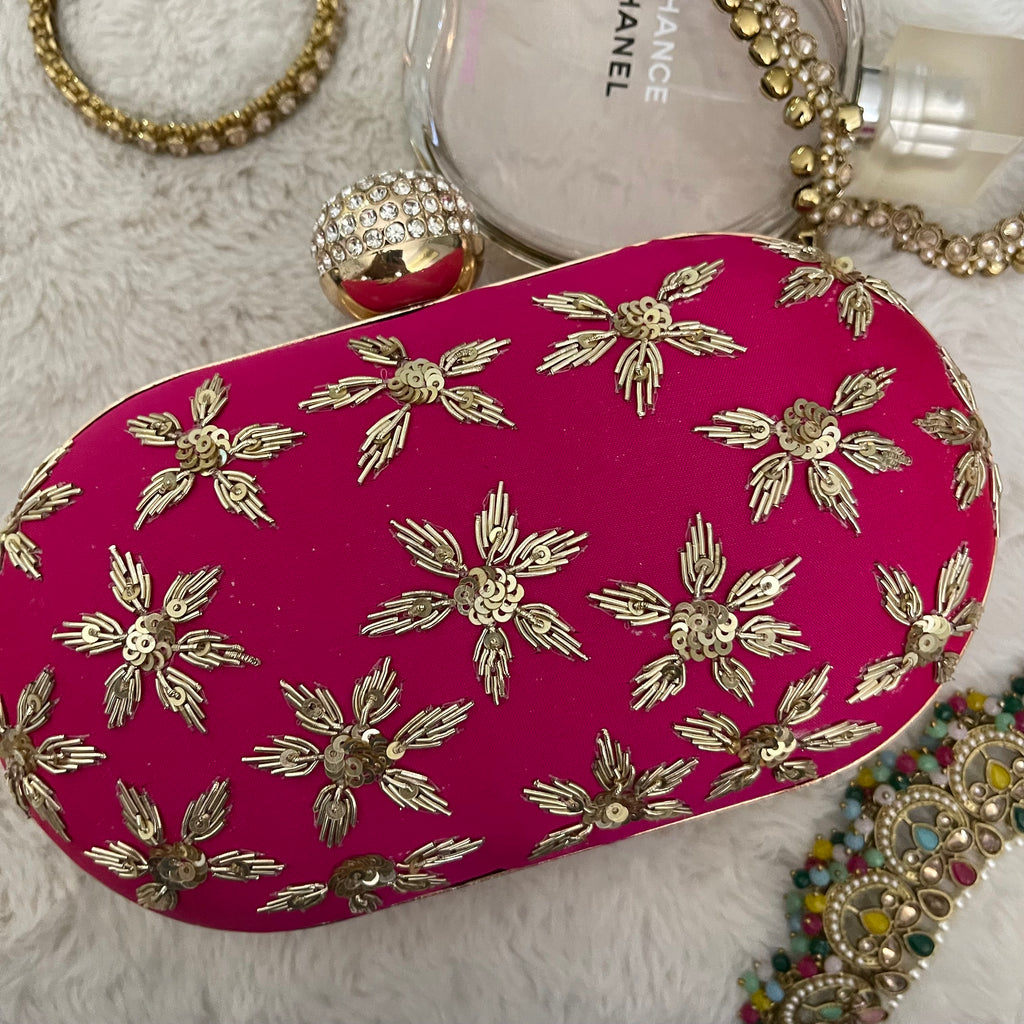 HOT PINK CLUTCH