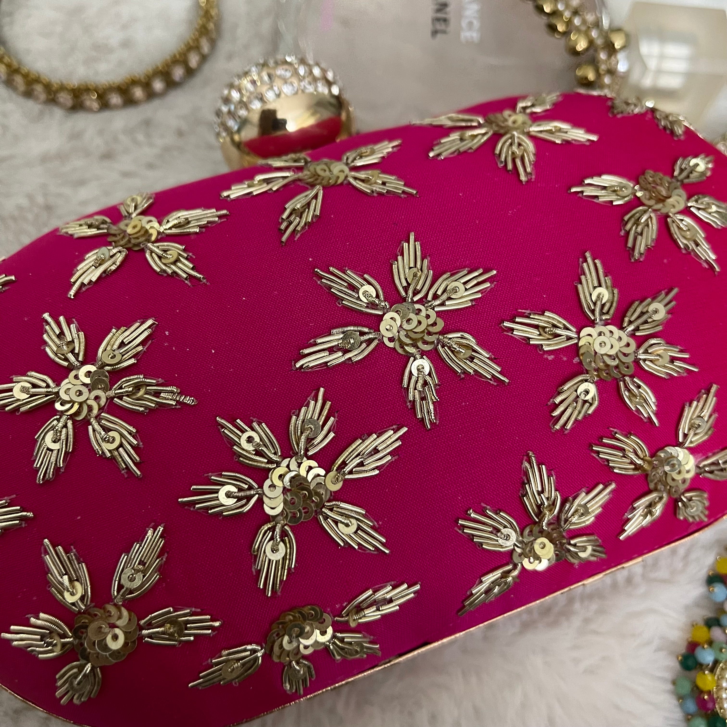 HOT PINK CLUTCH
