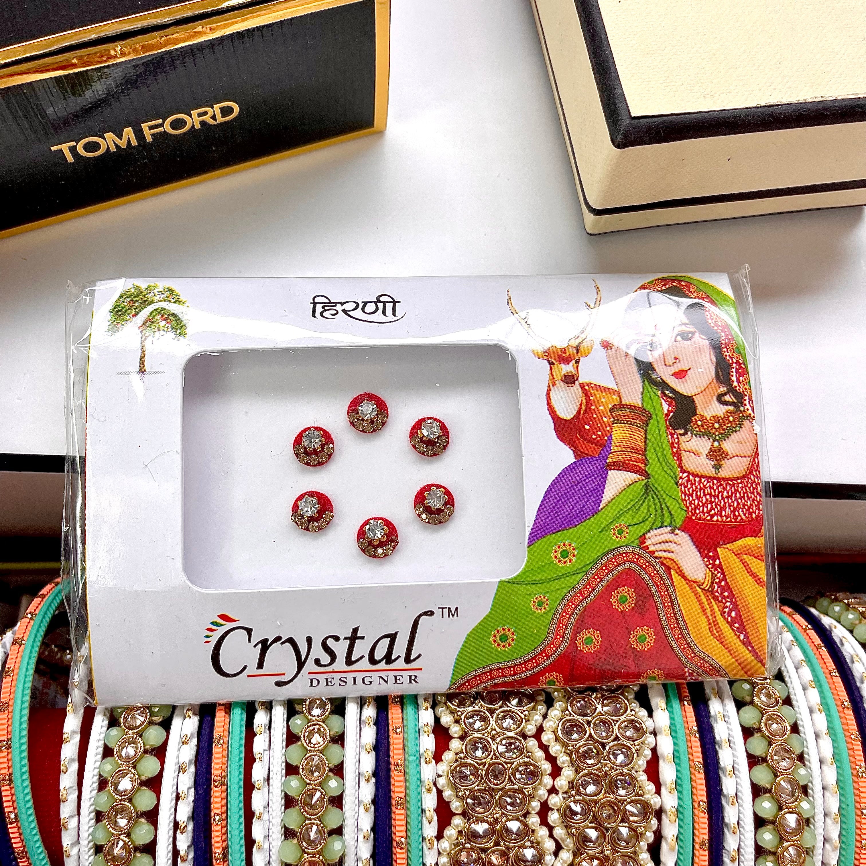 Red Bindi Pack 6